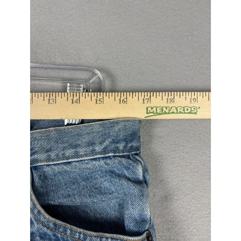Brittania 205-06-12 Straight Leg Jeans Vintage 90s 33x34 Blue Denim Mens